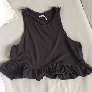 Urban Outfitters cropped ruffle tank